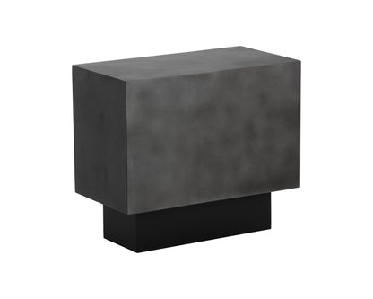 NAHLA BLAKELY SIDE TABLE - GUNMETAL