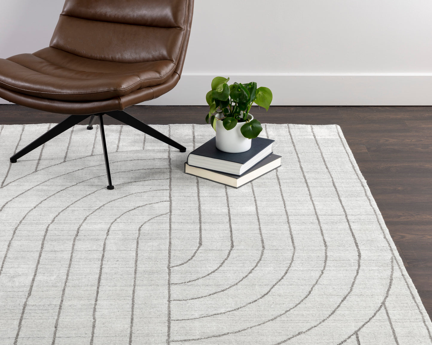 NAHLA FEZ HAND-LOOMED RUG - IVORY / GREY - 9' X 12'