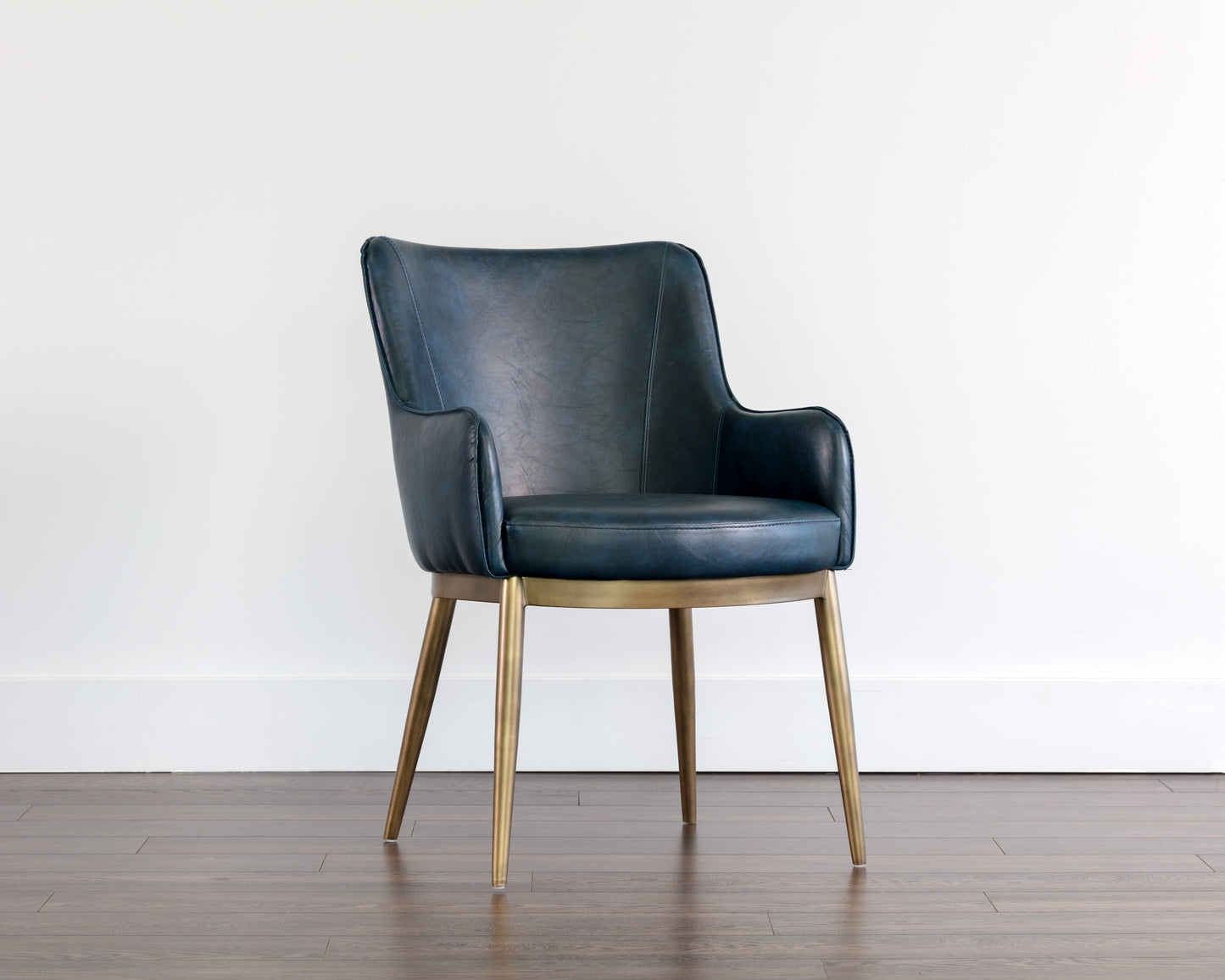 NAHLA FRANKLIN DINING ARMCHAIR - VINTAGE BLUE