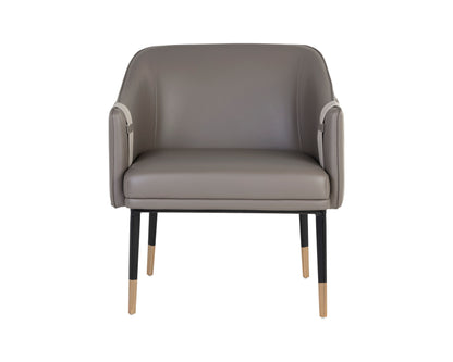 NAHLA CARTER LOUNGE CHAIR - NAPA TAUPE / NAPA STONE