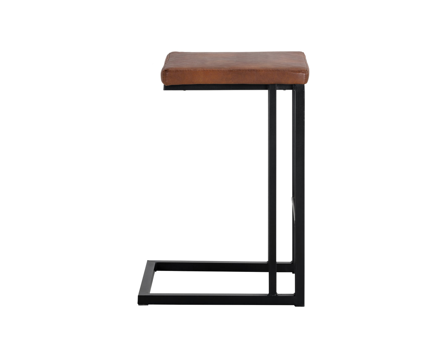 NAHLA BOONE COUNTER STOOL - BLACK - BRAVO COGNAC