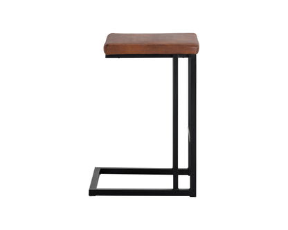 NAHLA BOONE COUNTER STOOL - BLACK - BRAVO COGNAC