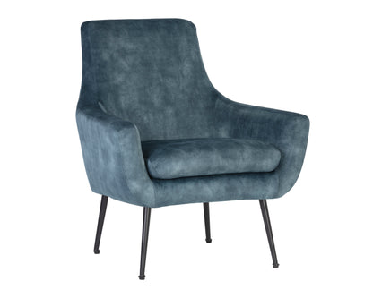 NAHLA ALETTA LOUNGE CHAIR - NONO PETROL