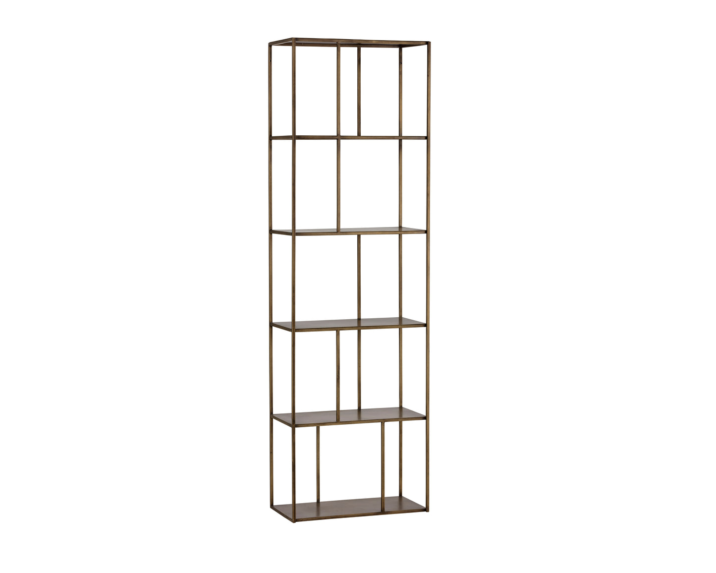 NAHLA EIFFEL BOOKCASE - SMALL - ANTIQUE BRASS