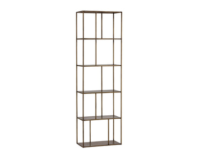 NAHLA EIFFEL BOOKCASE - SMALL - ANTIQUE BRASS