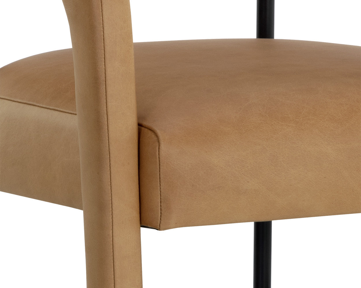NAHLA MAVIA DINING ARMCHAIR - LUDLOW SESAME LEATHER