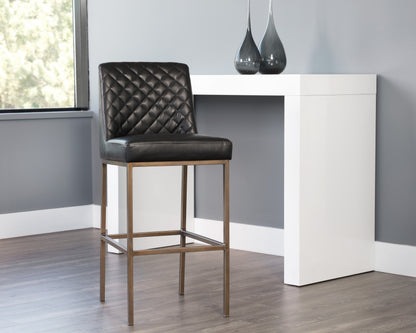 NAHLA LEIGHLAND BARSTOOL - COAL BLACK