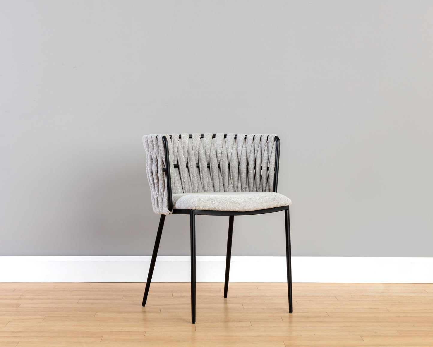 NAHLA SARAI DINING ARMCHAIR - BELFAST HEATHER GREY