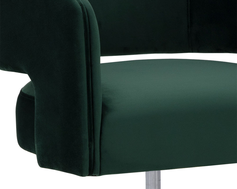 NAHLA CLAREN OFFICE CHAIR - DEEP GREEN SKY