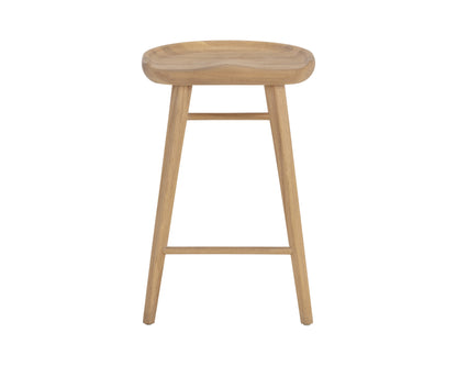 NAHLA DOMINIC COUNTER STOOL - LIGHT OAK
