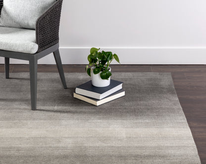 NAHLA BRISBANE HAND-WOVEN RUG - GREY - 8' X 10'
