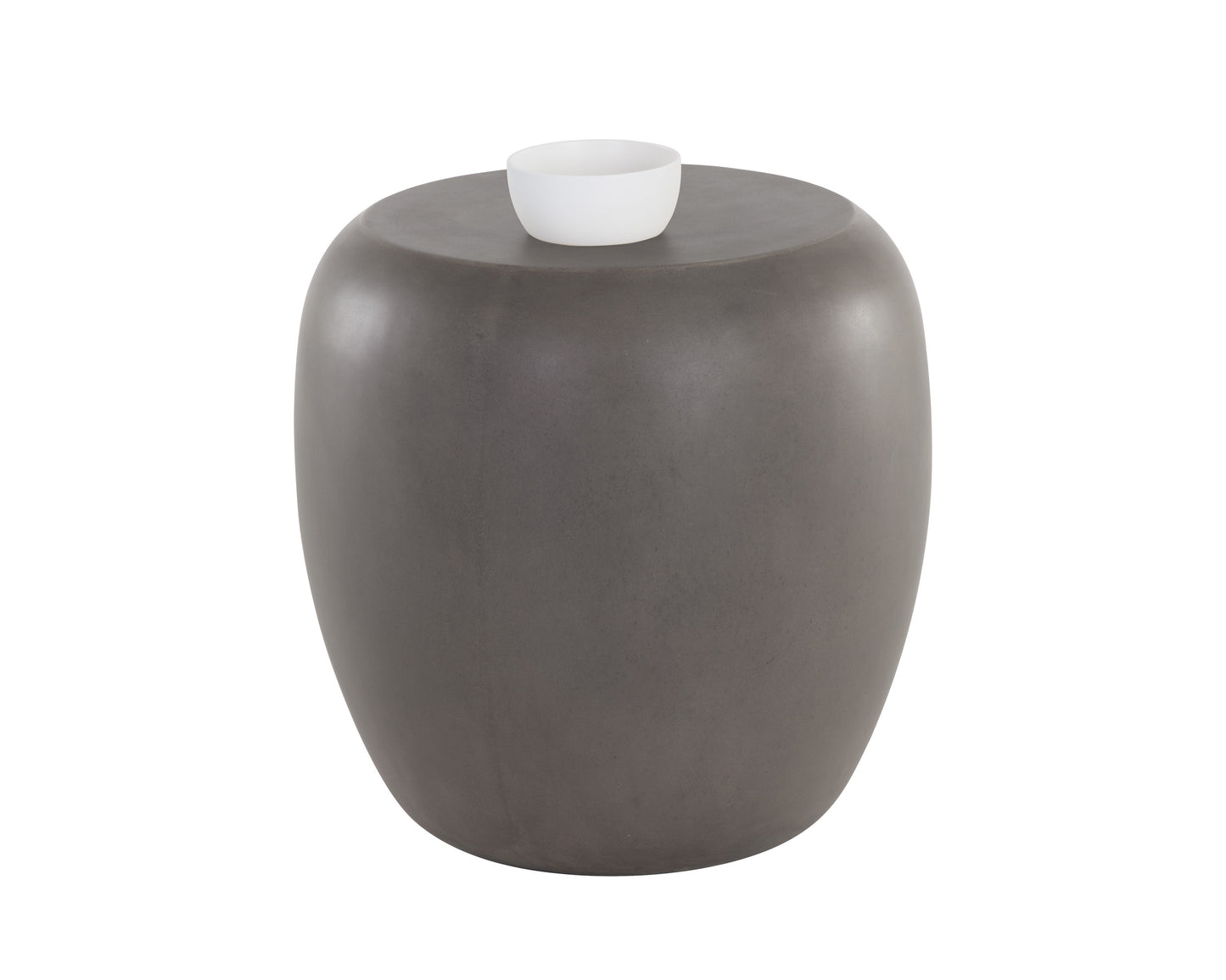 NAHLA IOLITE END TABLE - GREY