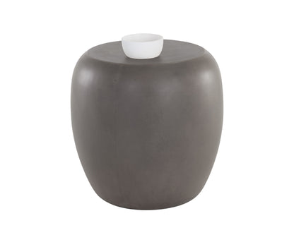 NAHLA IOLITE END TABLE - GREY