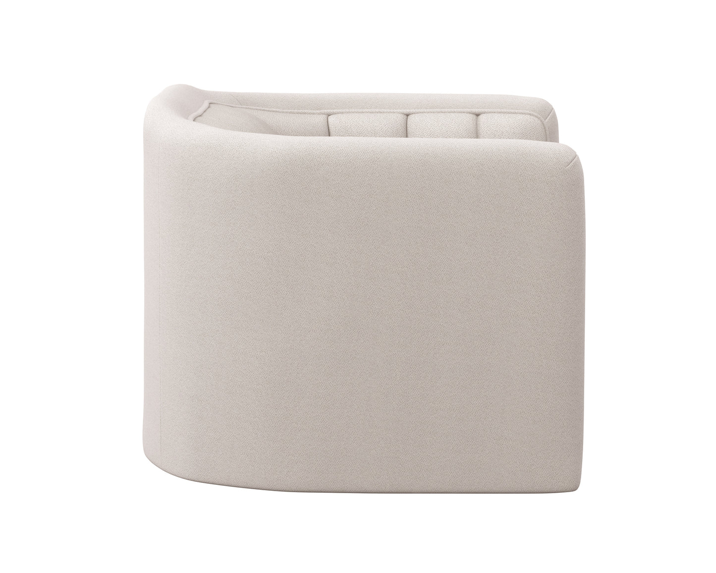NAHLA BIRRIT SWIVEL ARMCHAIR - ALASKA GREIGE