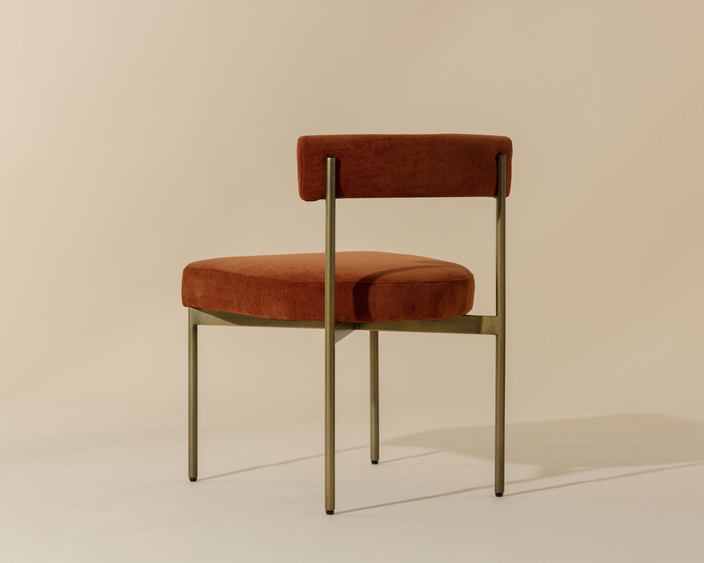 NAHLA SENECA DINING CHAIR - ANTIQUE BRASS - DANNY RUST