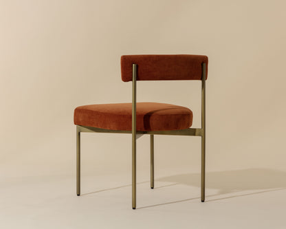 NAHLA SENECA DINING CHAIR - ANTIQUE BRASS - DANNY RUST