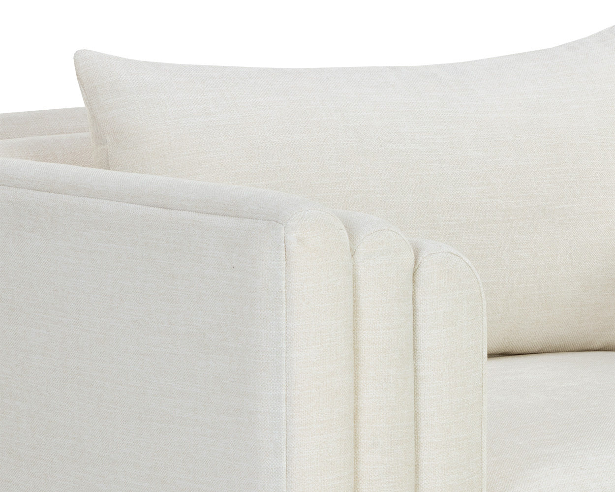 NAHLA KIRA ARMCHAIR - HEATHER IVORY TWEED