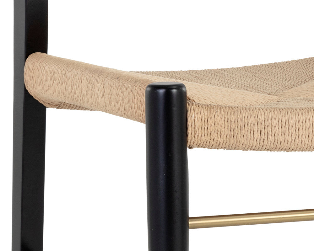 NAHLA BONDI DINING CHAIR - BLACK
