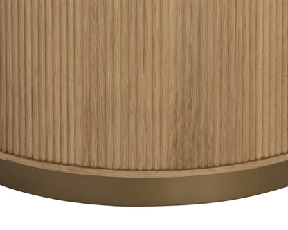 NAHLA KALLA SIDE TABLE - RUSTIC OAK