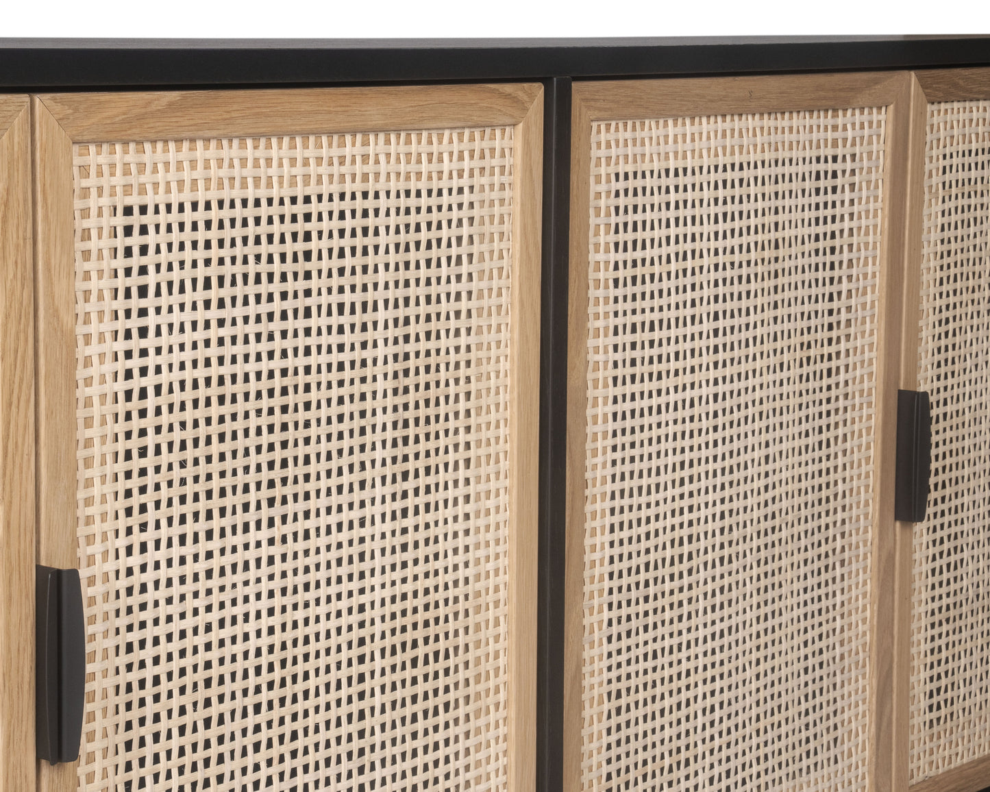 NAHLA AVIDA SIDEBOARD - LARGE - GOLD - BLACK/NATURAL