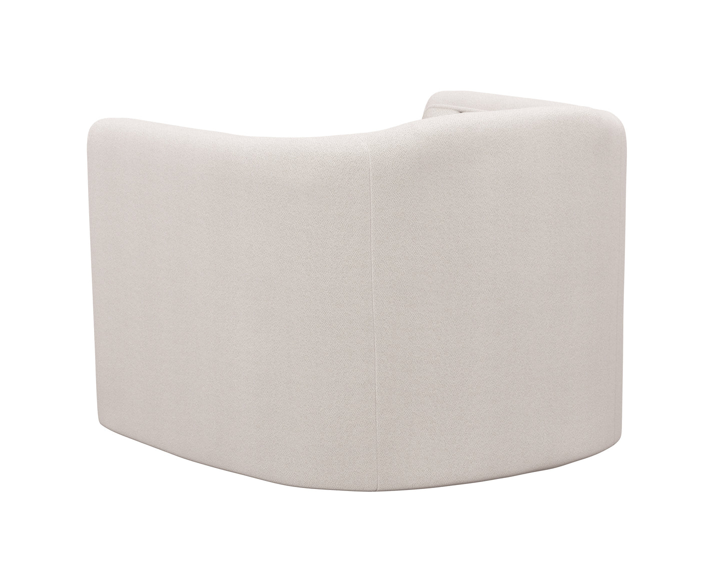 NAHLA BIRRIT SWIVEL ARMCHAIR - ALASKA GREIGE