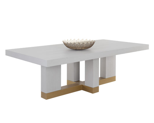 NAHLA GRECO DINING TABLE - GAUNTLET GREY - 94.5"