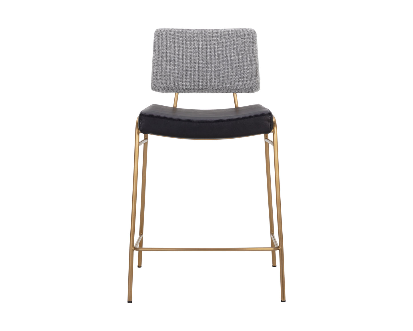 NAHLA BRINLEY COUNTER STOOL - GOLD - NIGHTFALL BLACK / CHACHA GREY