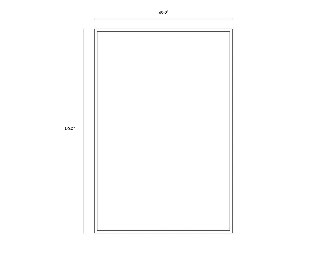 NAHLA FRACTURED FIX - 40" X 60" - GOLD FLOATER FRAME