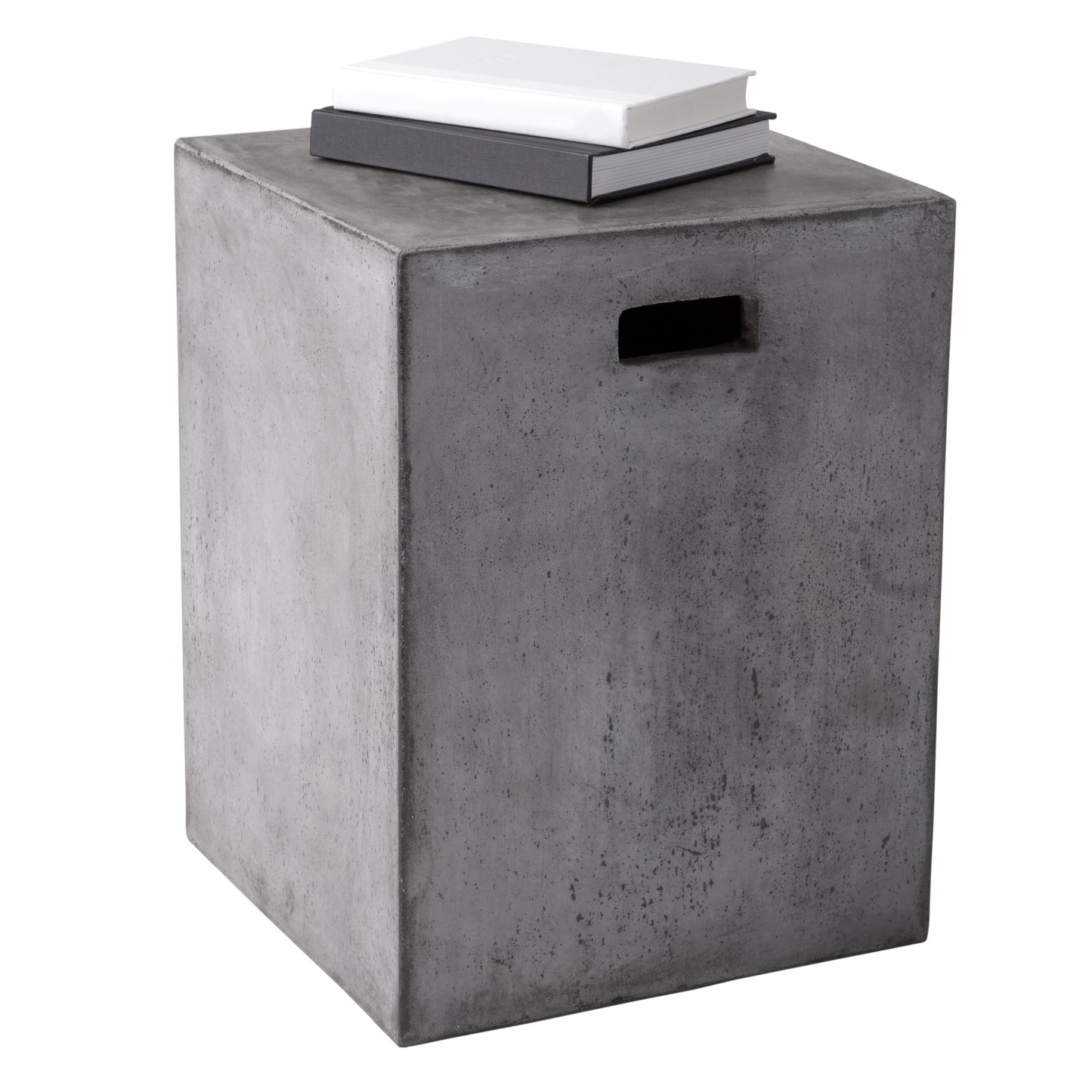 NAHLA CASTOR END TABLE - GREY