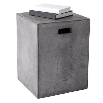 NAHLA CASTOR END TABLE - GREY