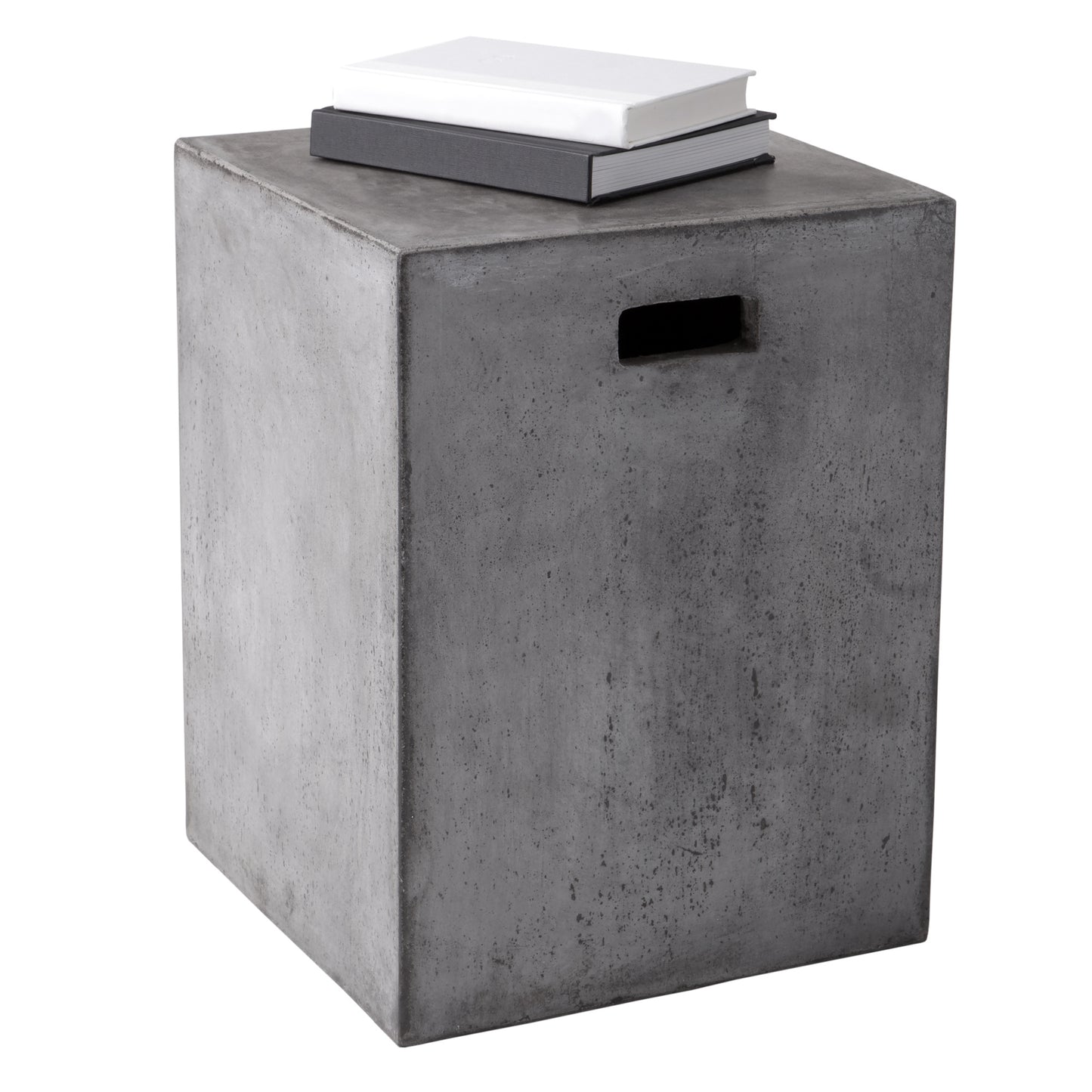 NAHLA CASTOR END TABLE - GREY