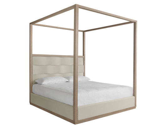 NAHLA HOYOS CANOPY BED - KING - TOPAZ BEIGE