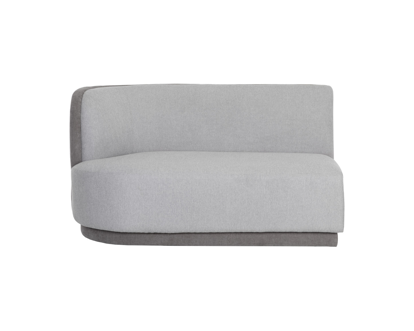 NAHLA JACLYN MODULAR - LEFT ARMCHAIR - EGYPT LIGHT GREY / DANNY MEDIUM GREY