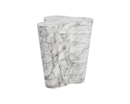 NAHLA AVA SIDE TABLE - LARGE - MARBLE LOOK