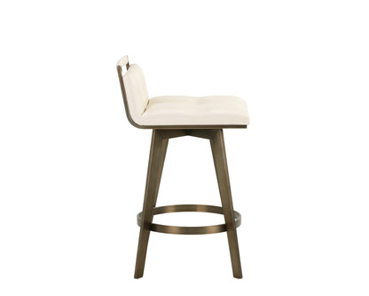 NAHLA ARIZONA SWIVEL COUNTER STOOL - CASTILLO CREAM