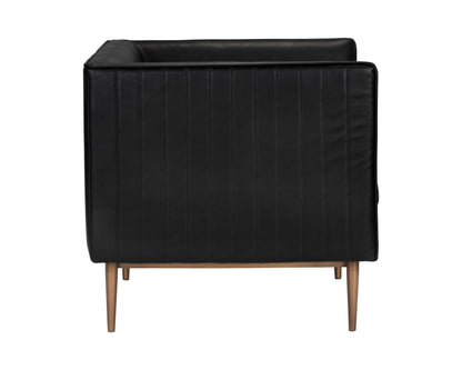 NAHLA BATAVIA ARMCHAIR - VINTAGE BLACK