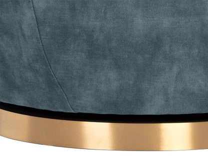 NAHLA CASEY SWIVEL LOUNGE CHAIR - NONO PETROL