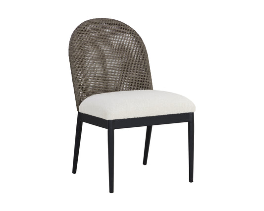 NAHLA CALANDRI DINING CHAIR - BLACK - LOUIS CREAM