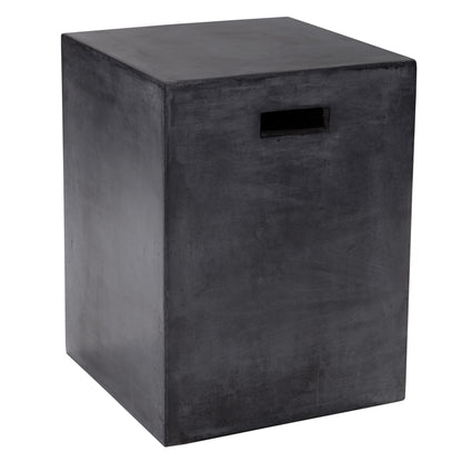 NAHLA CASTOR END TABLE - BLACK