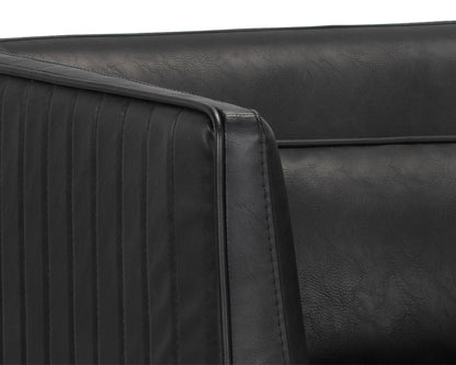 NAHLA BATAVIA ARMCHAIR - VINTAGE BLACK