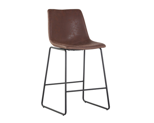 NAHLA CAL COUNTER STOOL - ANTIQUE BROWN