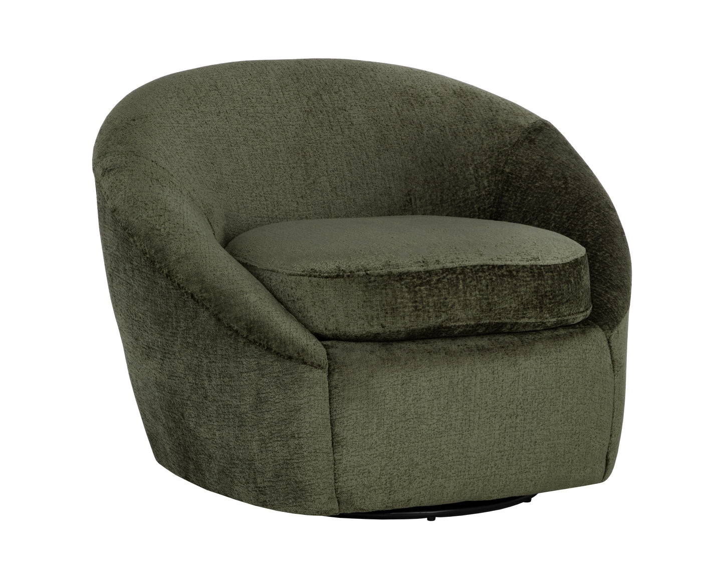 NAHLA BLISS SWIVEL LOUNGE CHAIR - BERGEN OLIVE