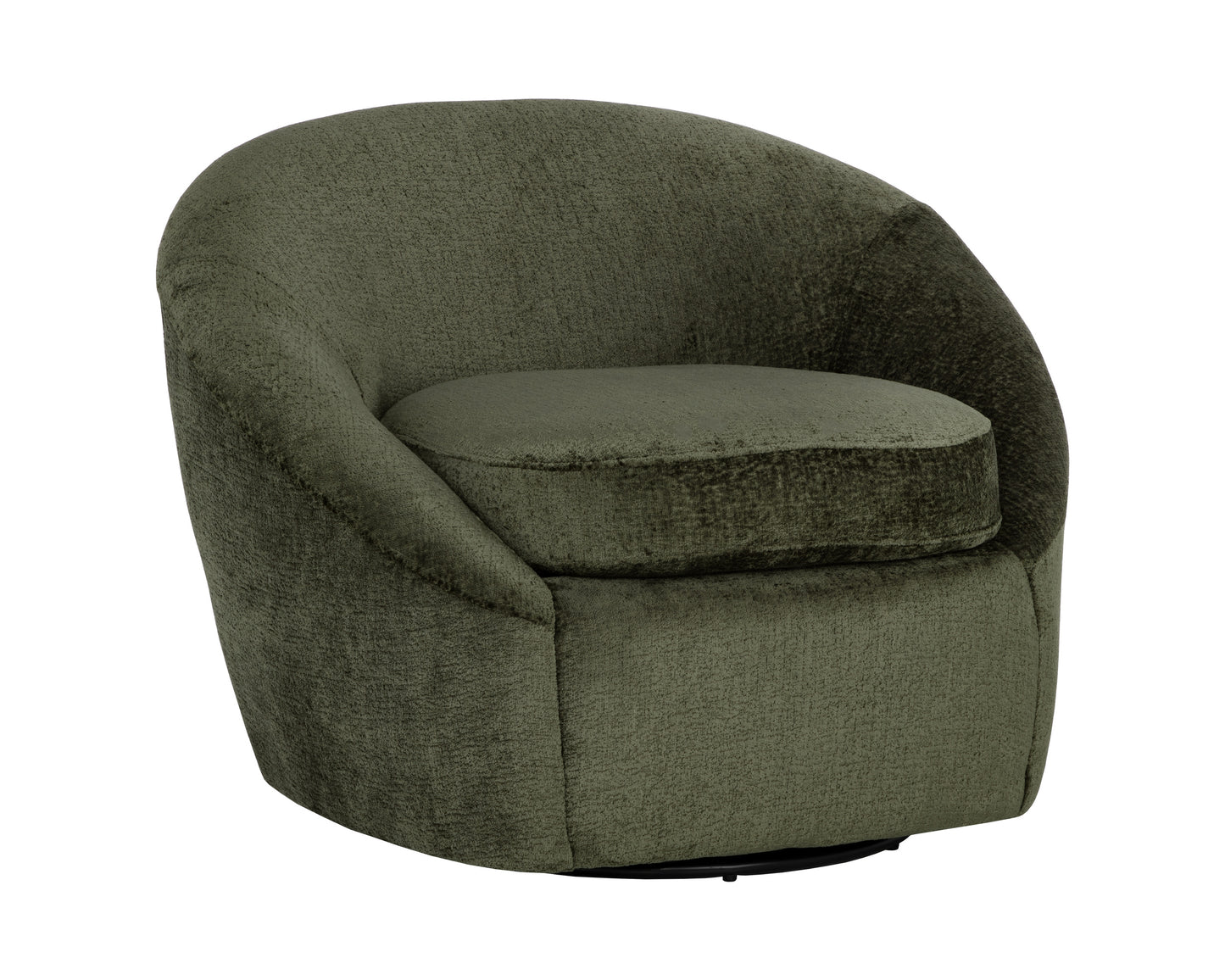 NAHLA BLISS SWIVEL LOUNGE CHAIR - BERGEN OLIVE