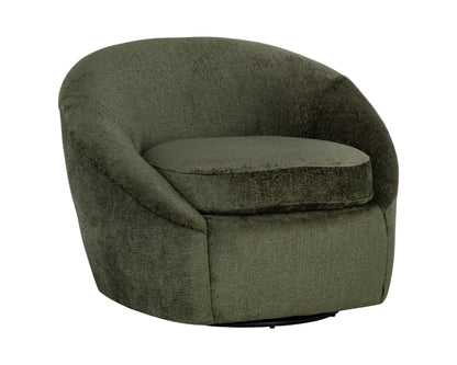 NAHLA BLISS SWIVEL LOUNGE CHAIR - BERGEN OLIVE