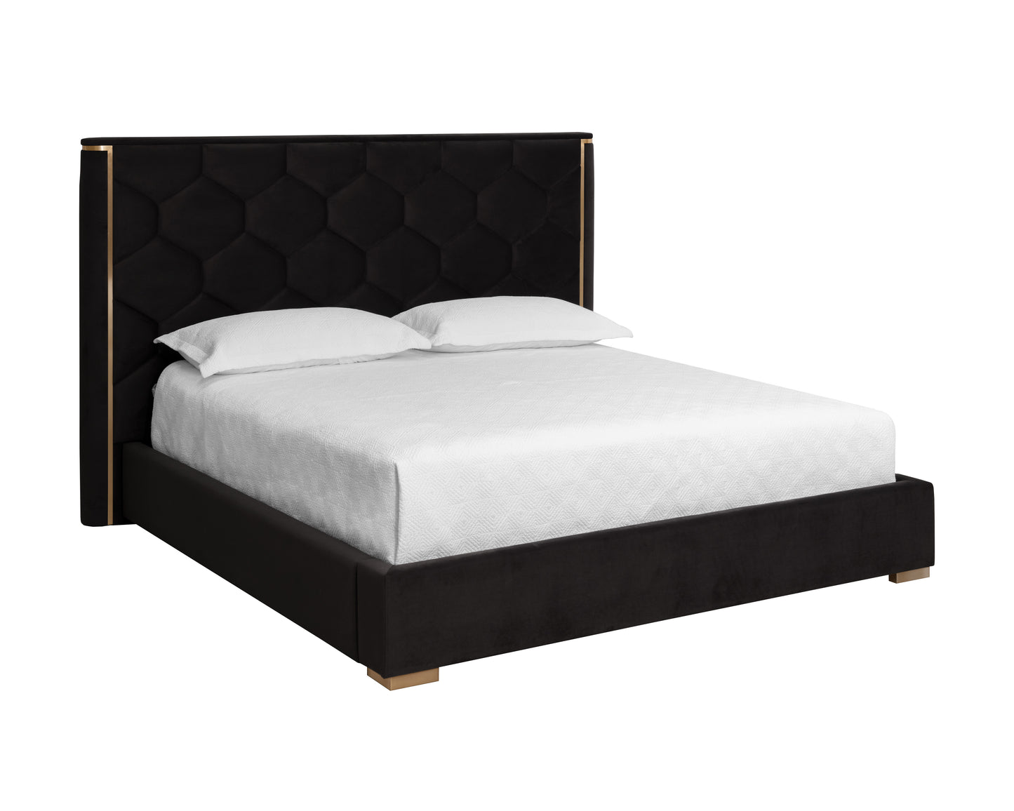 NAHLA ALISHA BED - KING - MEG TAUPE
