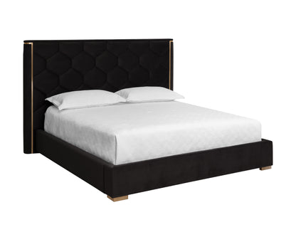 NAHLA ALISHA BED - KING - MEG TAUPE