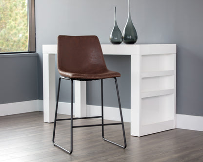 NAHLA CAL COUNTER STOOL - ANTIQUE BROWN