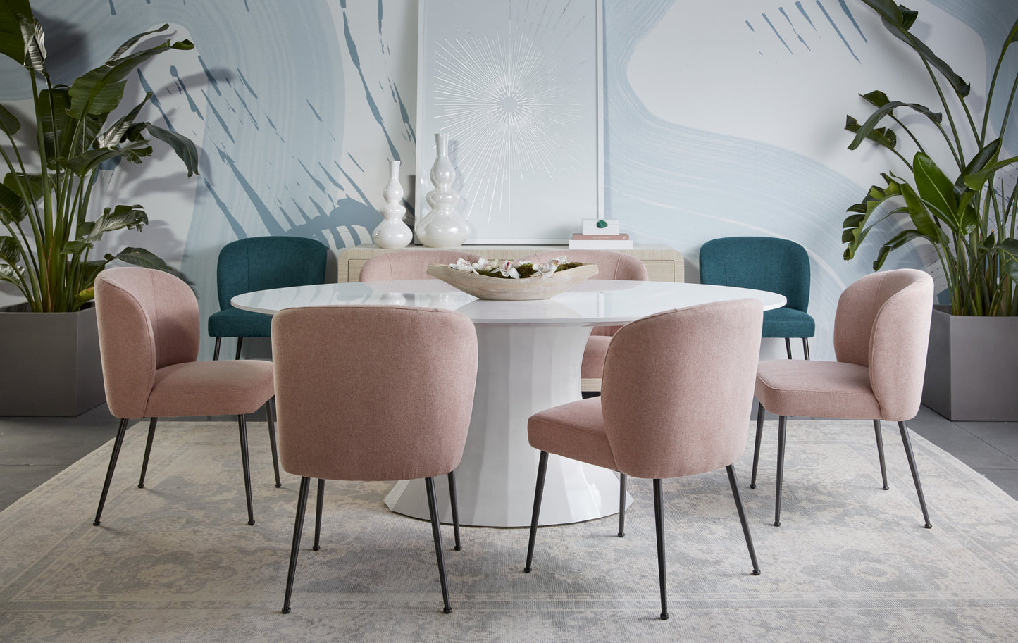 NAHLA IVANA DINING CHAIR - SOHO TEAL