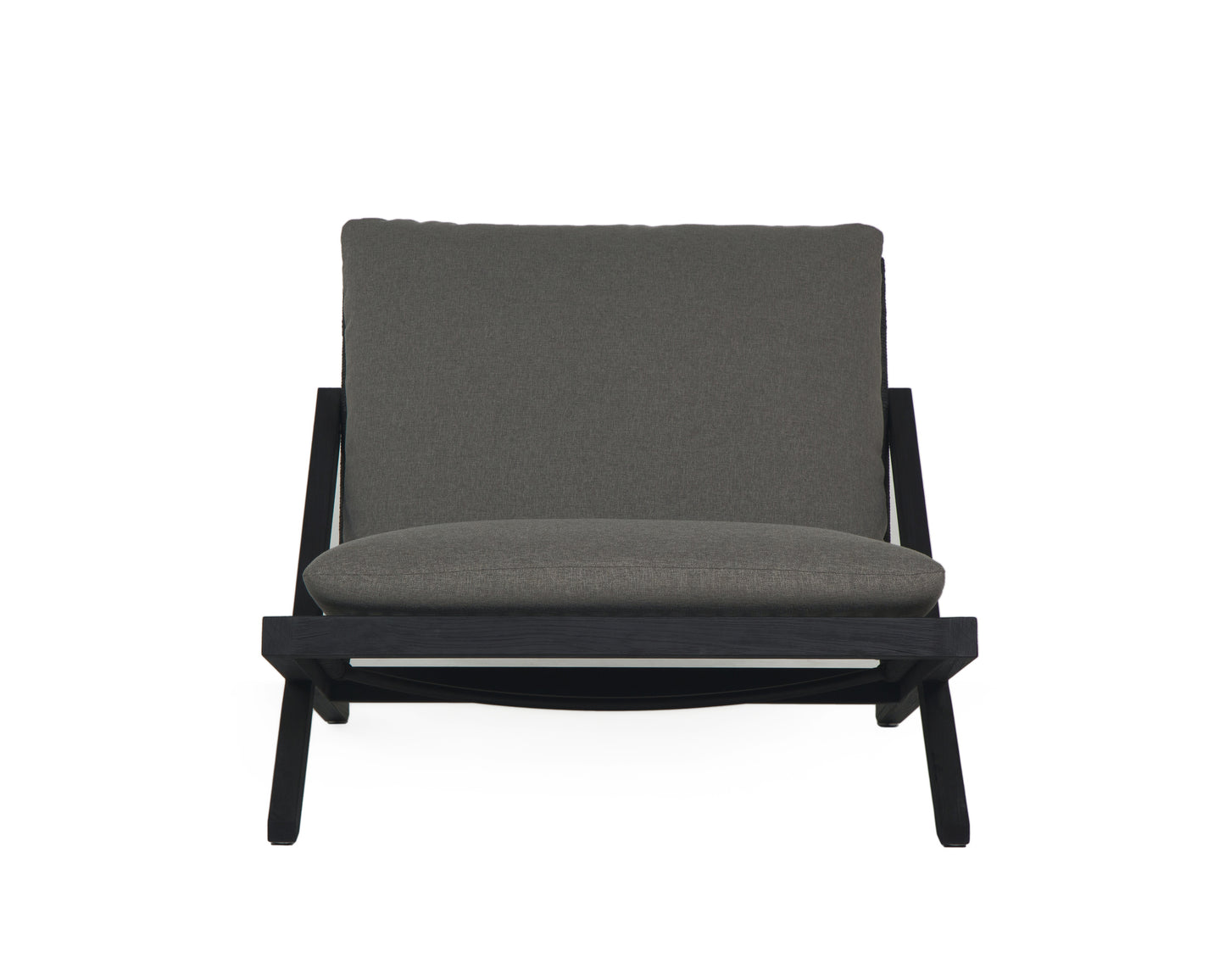 NAHLA BARI LOUNGE CHAIR - CHARCOAL - GRACEBAY GREY