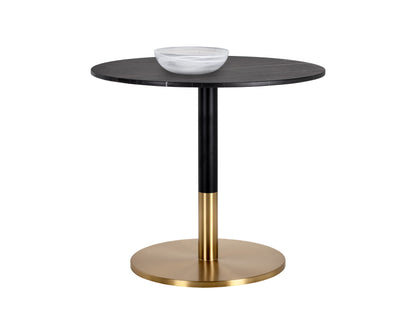 NAHLA MASSIE BISTRO TABLE - BLACK MARBLE - 35.5"